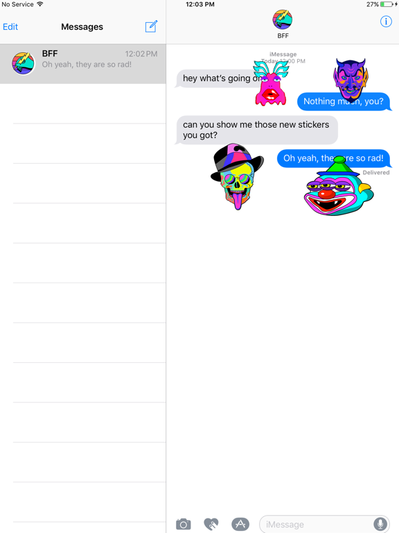 Screenshot #5 pour Electric Crazyland. Stickers by Grande Dame