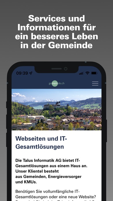 Gemeinde.ch Screenshot