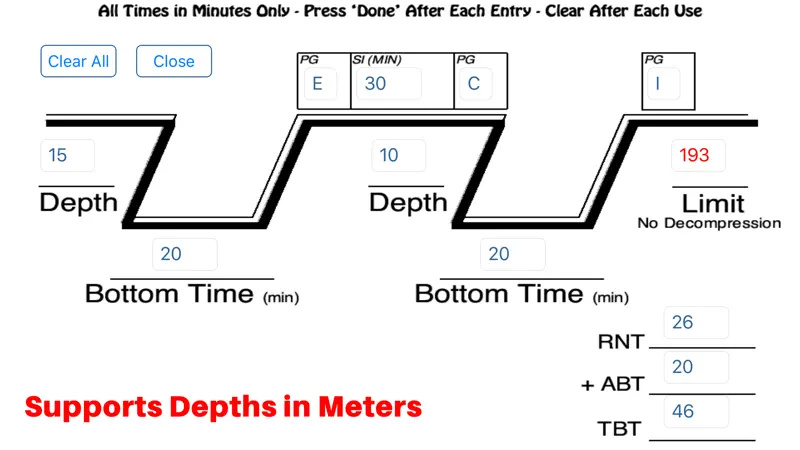 Ez Dive Planner screenshot 4 of 5