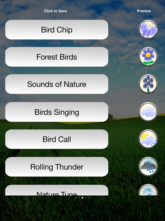 Screenshot #6 pour Sons naturels et tonalités