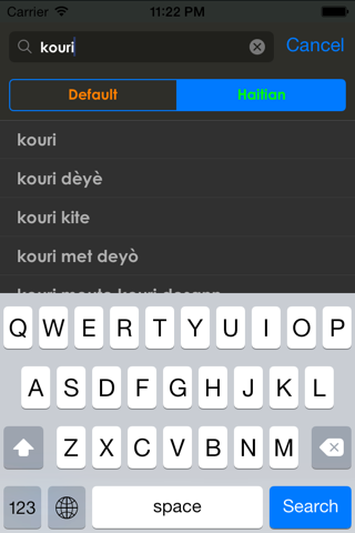 Haitian Dictionary screenshot 2