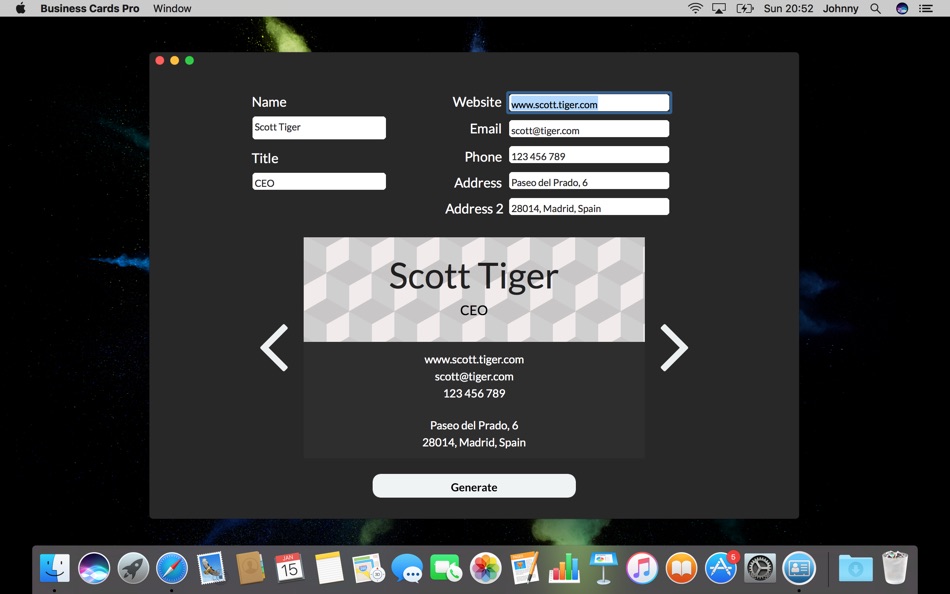 Business Cards Studio - 1.2 - (macOS)