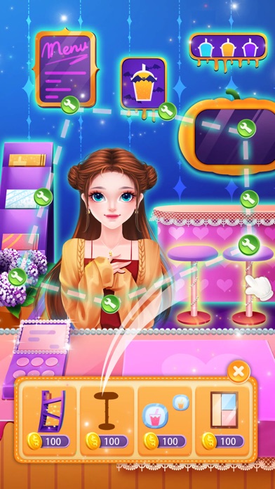 Colorful Bubble Tea Shop Screenshot