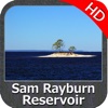 Sam Rayburn Reservoir HD GPS fishing chart offline