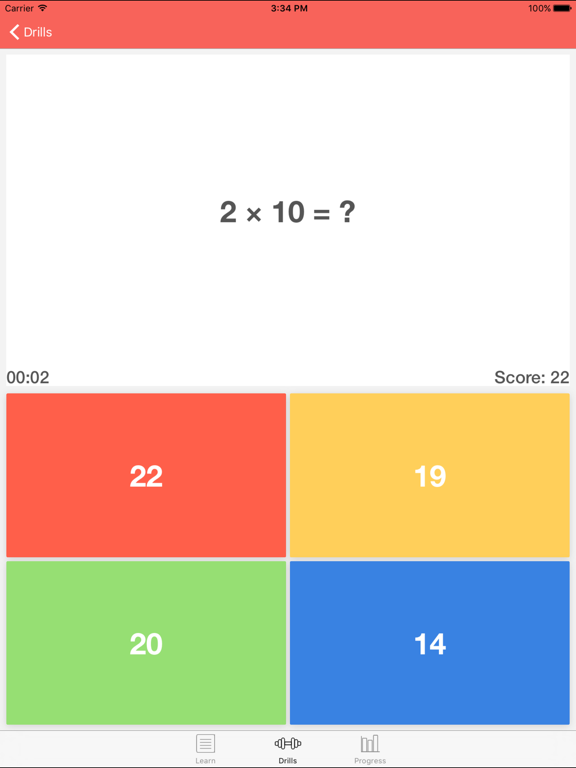 Screenshot #4 pour MultiTables - Learn Multiplication