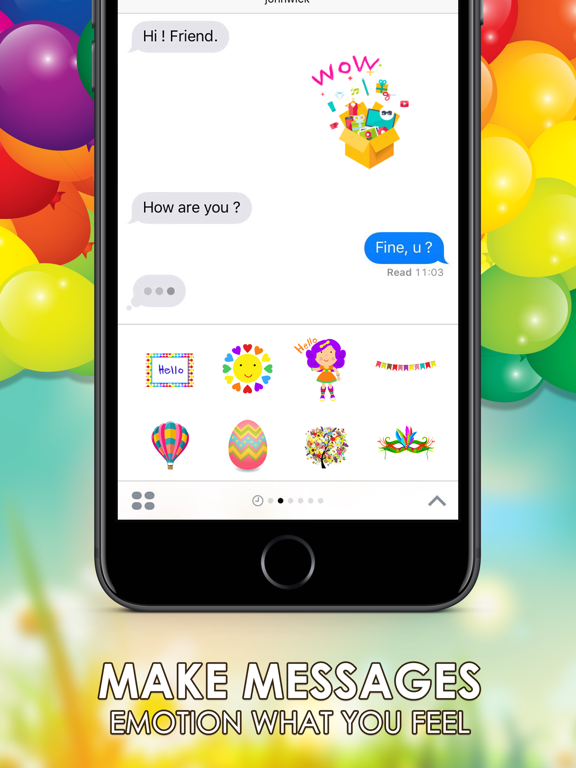 Screenshot #5 pour Colorful Stickers & Emoji for iMessage ChatStick