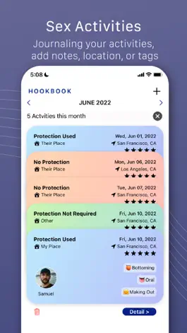 Game screenshot HookBook: Sex Health Tracker hack