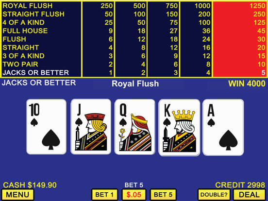 Screenshot #4 pour Video Poker Casino - Pro Games