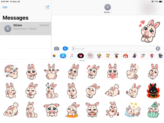 Screenshot #5 pour Rabbit Pun Funny Stickers