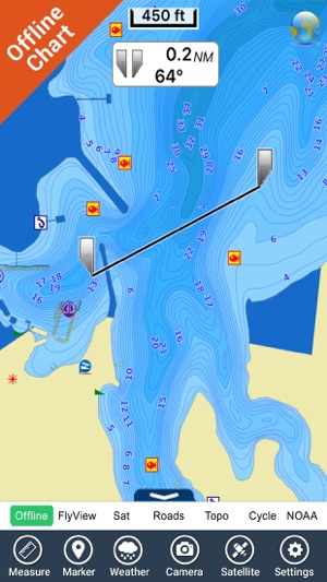 Oklahoma lakes - fishing Hd gps charts navigator(圖4)-速報App