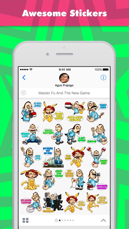 Master Fu And The New Game stickers by Choppic
