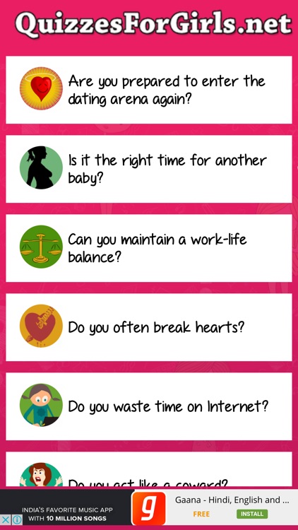 Quizzes For Girls