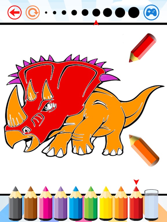 Dino Coloring Book - Dinosaur Drawing and Painting iPad screenshot 2 - Education app