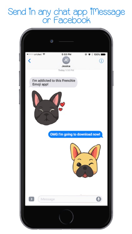 FrenchieMoji - French Bull Dog Emojis & Stickers