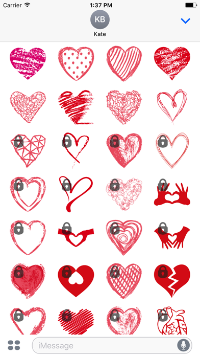 Hearts, Love & Valentine's Stickers Screenshot 2 - AppWisp.com Hearts, Love & Valentine's Stickers Screenshot 2 - AppWisp.com