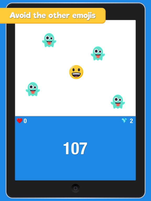 Screenshot #4 pour Dodge the Emoji - An Endless Dash & Avoid Game