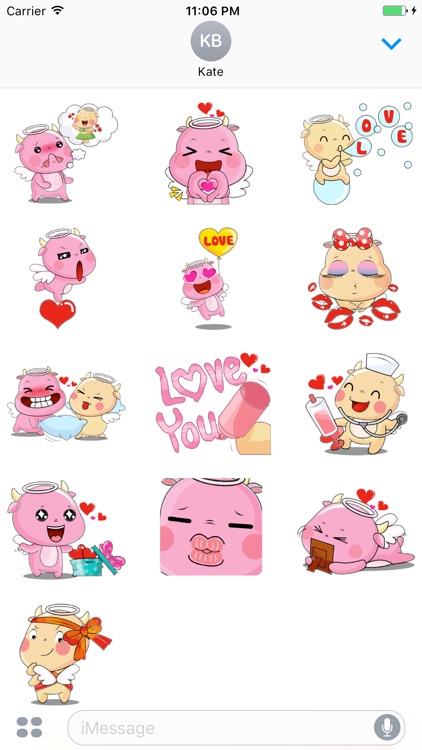 Lovely Couple of Pig Stickers