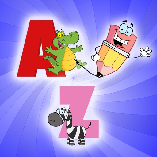 kids A-Z alphabet tracing reading Icon