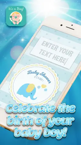 Game screenshot It's a Boy! Baby Shower Invitations apk