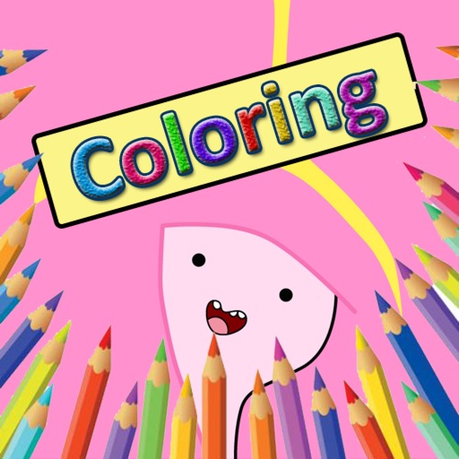 Kid Drawing Coloring Book For Adventure Time Icon