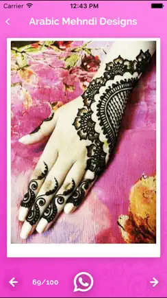 Indian & Arabic Mehndi Designs & Photos Offline iPhone image 3