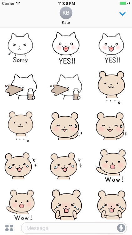 Funny Animal Face Collection Sticker