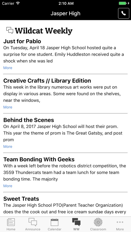 Jasper High School - Indiana