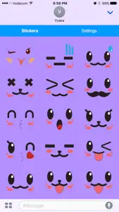 Kawaii Emoji - Cute Emoticon Stickers for Texting screenshot #5 for iPhone