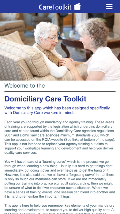 Screenshot #2 pour Domiciliary Care Toolkit