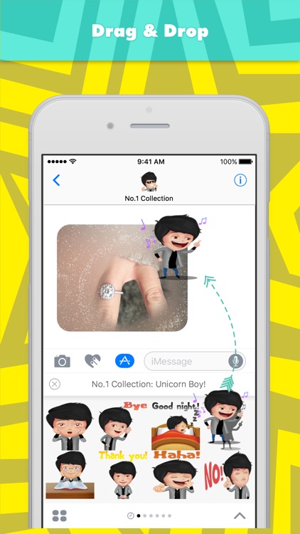 No.1 Collection: Unicorn Boy! stickers