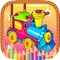 Trains and Airplanes Coloring Book Art Drawing Paint For Kids Games