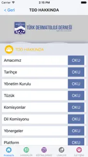 türk dermatoloji derneği iphone screenshot 2