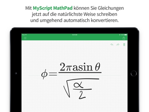 MyScript MathPad screenshot 2