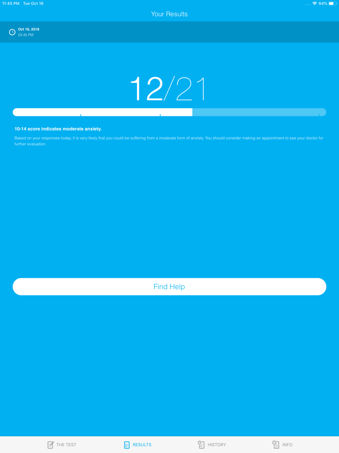 Anxiety Test and Relief