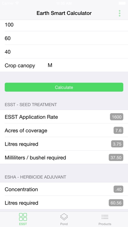 Earthsmart Calculator