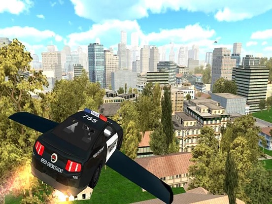Screenshot #5 pour Extreme Fly-ing Cop Car: Turbo Race-r