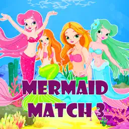 Mermaid Match 3 Puzzle-Mermaid Drag Drop Line Game app icon