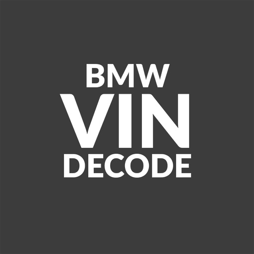 BMW VIN Decoder - for BMW, MINI, Rolls-Royce