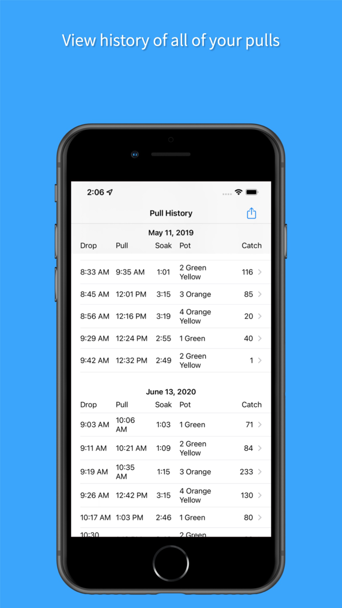 Crab and Shrimp Pot Tracker