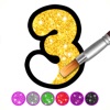Coloring Glitter Numbers icon