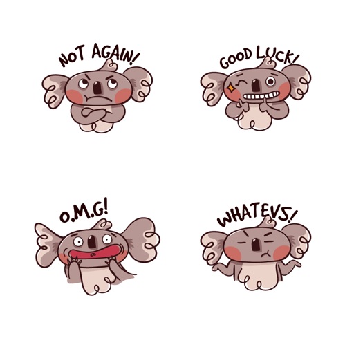 Koala Face Emotions icon