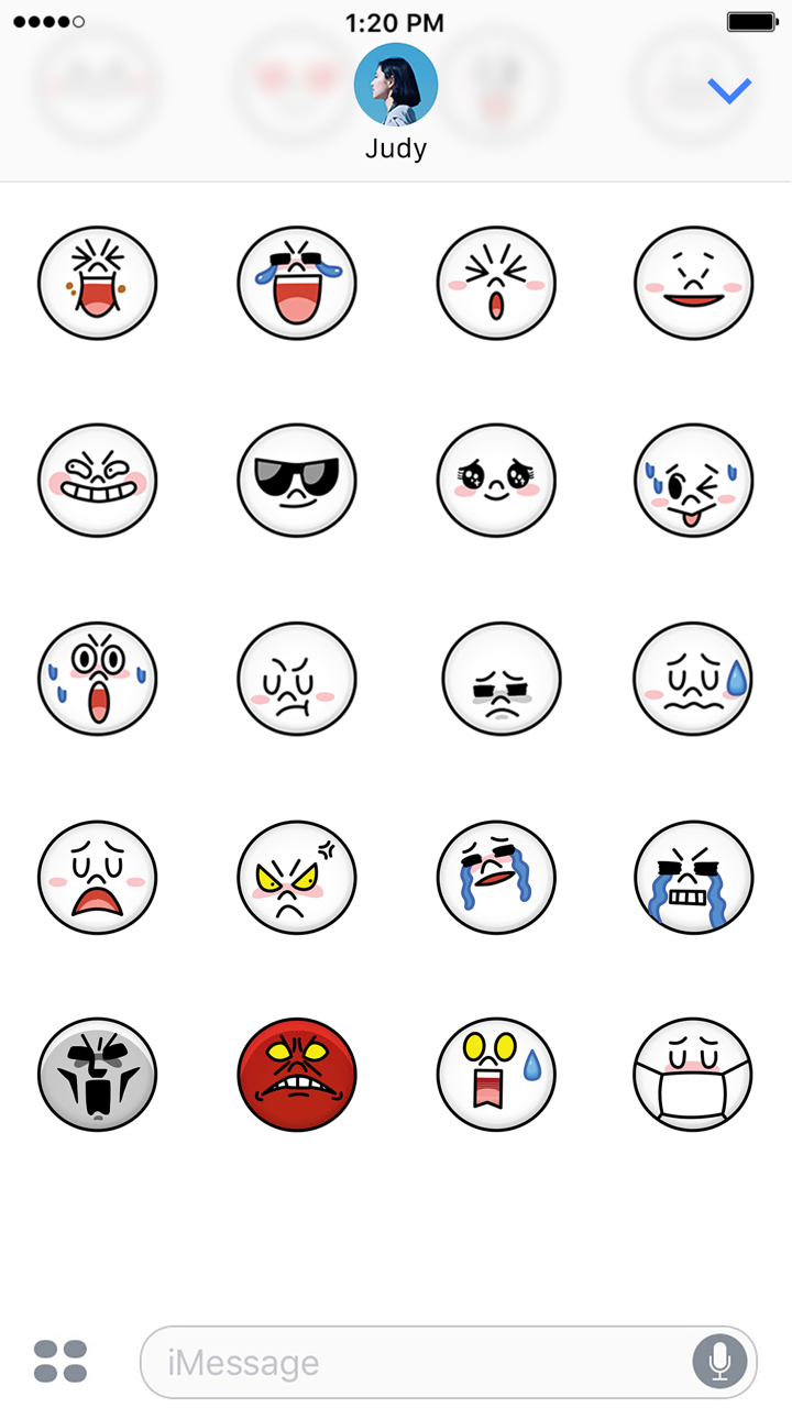 詹姆士和馒头人 Emoji贴纸 - LINE FRIENDS screenshot 5