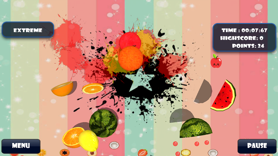 #4. Fruits Cutting Splash 2D (iOS) 由: Napaphorn Tibyakad