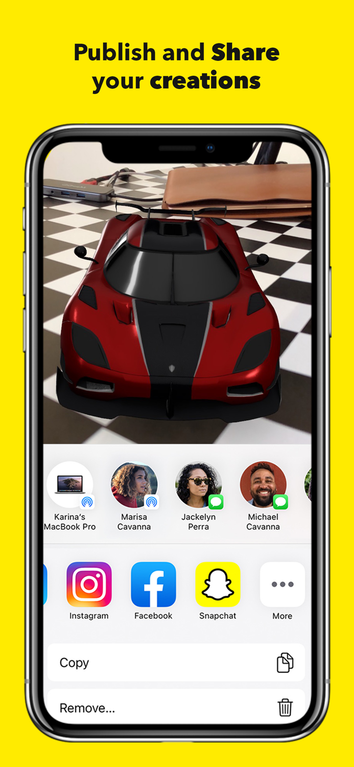 AR Cars place cars like real