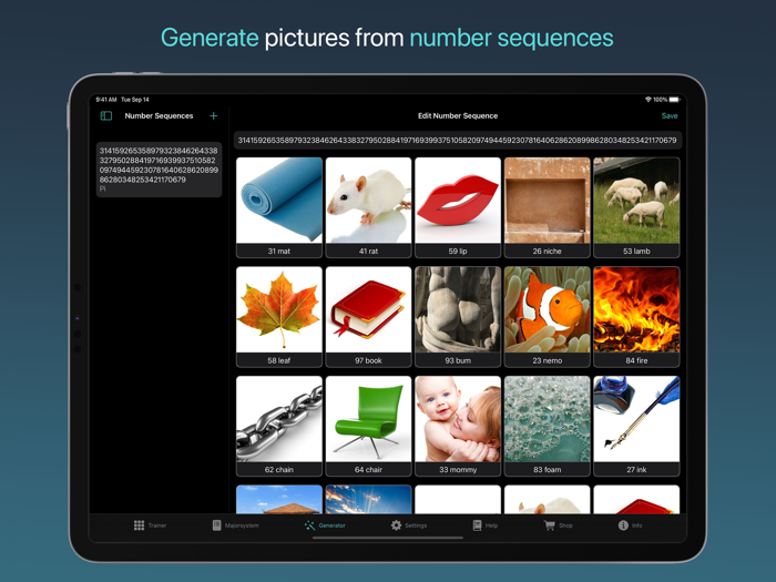 Mnemo Major System Trainer