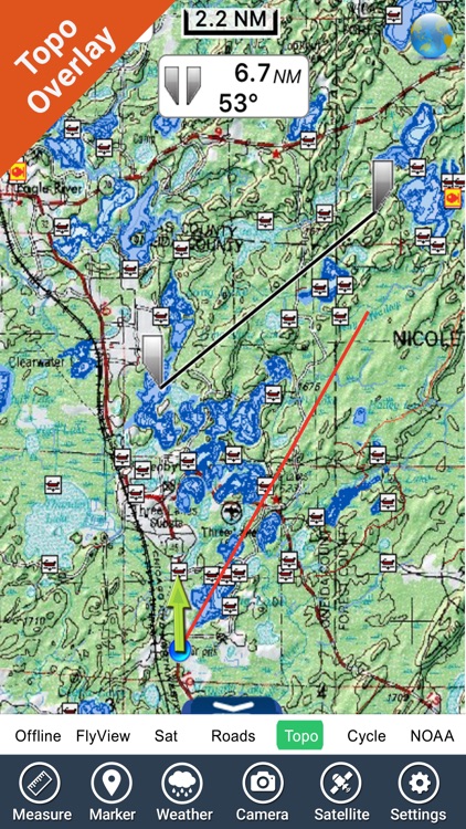 Wisconsin Lakes GPS ice fishing maps Navigator screenshot-3