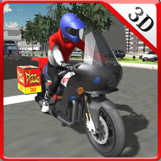 Fast food Motorcycle Delivery & Bike Rider Sim icon