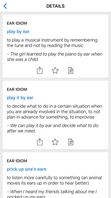 Number & Body idioms