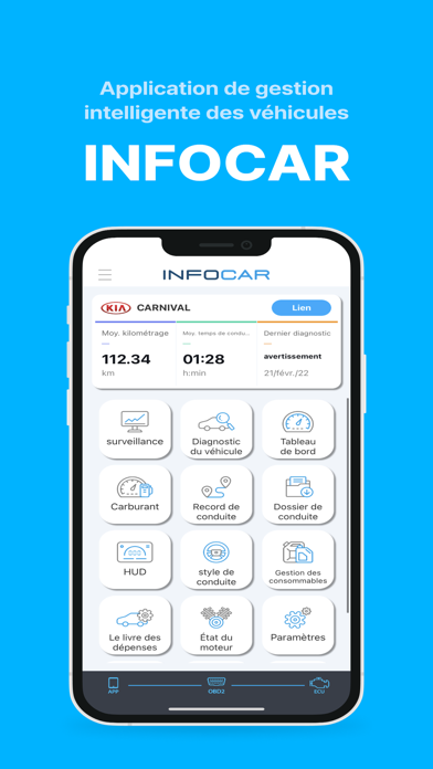 Screenshot #1 pour Infocar - diagnostic OBD2 ELM