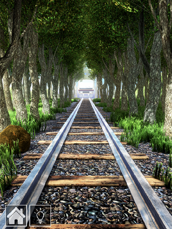 脱出ゲーム　電車のある道